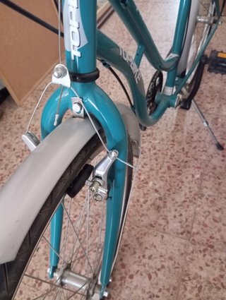 Bicicleta de paseo azul