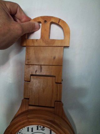 Orologio da parete grande in legno cm70