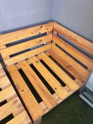 Sofá de Palets Lijado y Cepillado