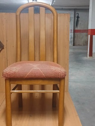 X6 Sillas Madera Tapizadas (10e cada 1)