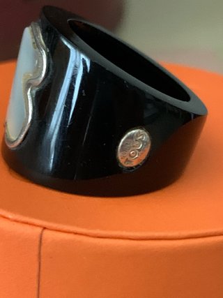 Anillo Tous Oso Blanco y Negro