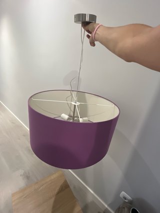 Lámpara de techo morada