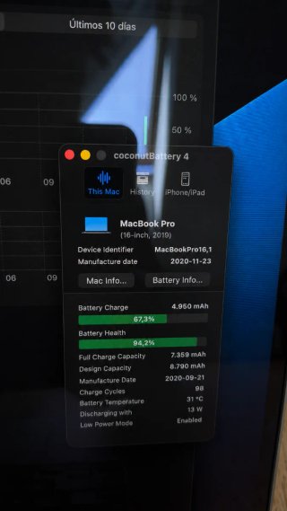 MacBookPro 16 i9 / 32GB RAM / 1TB SSD / Radeon 8GB