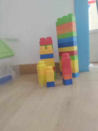 Bloques de construcción grandes de colores