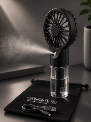 Ventilador Portátil con Nebulizador