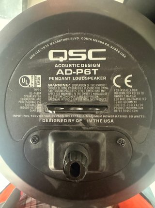 QSC AD-P6T Altavoces Profesionales 100V/16Ω