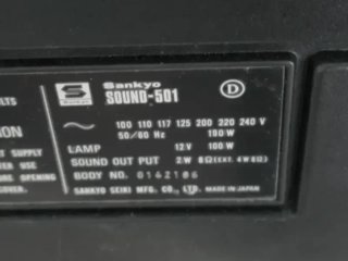 Proyector Super 8 Sankyo Sound 501