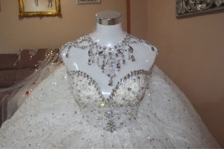 Vestido de Novia Blanco Brillante 36-38