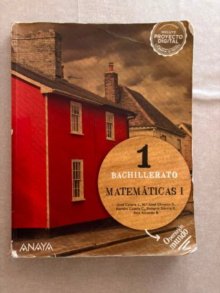 Libro de Matemáticas I 1° Bachillerato