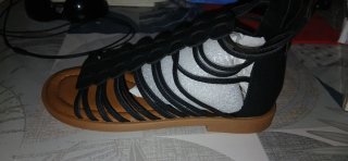 Sandalias romanas negras y marrones talla 36