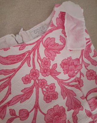 Vestido niña Goco floral rosa