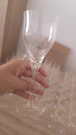 Lote copas vino y licor cristal