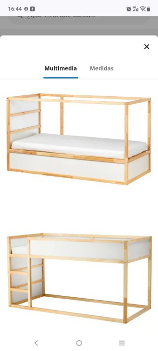 Cama litera Kura Ikea reversible
