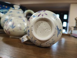 Bonito juego de té/café de artesanía.