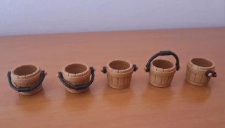 5 Cubos Madera Playmobil