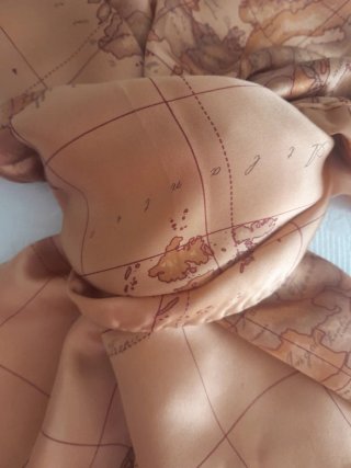 Sciarpa Alviero Martini Mappa Beige/Marrone