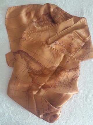 Sciarpa Alviero Martini Mappa Beige/Marrone