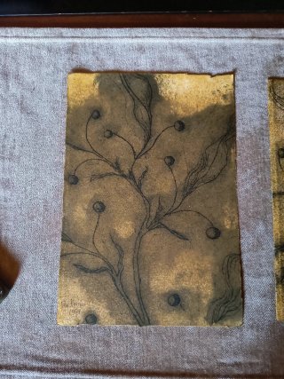 Láminas botánicas papel artesanal