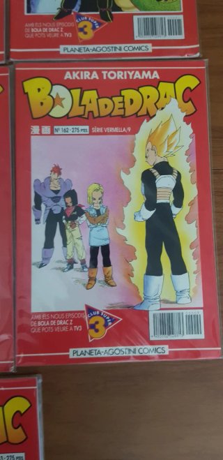 Lote Bola de Drac serie vermella, 10 en total.