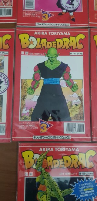 Lote Bola de Drac serie vermella, 10 en total.