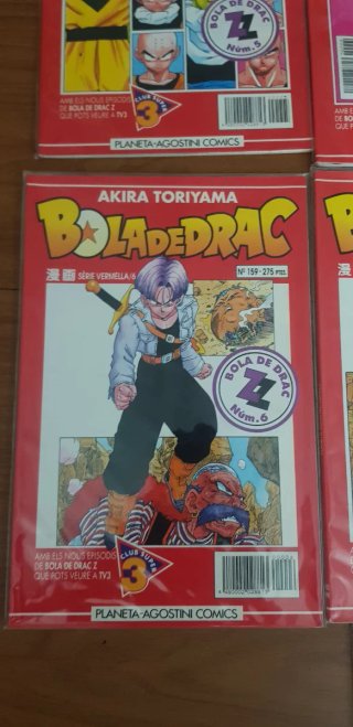 Lote Bola de Drac serie vermella, 10 en total.