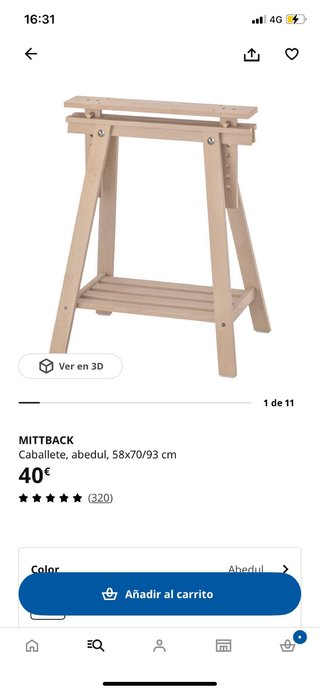 Tablero mesa IKEA blanco