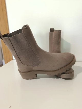 Botines Beige/Marrón Talla 39