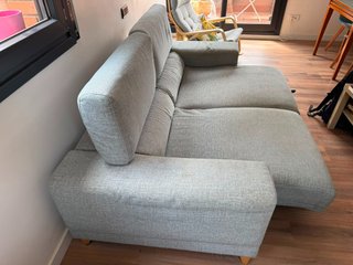 Sofá ajustable gris + 2 butacas KIBUC