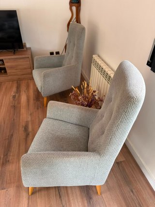 Sofá ajustable gris + 2 butacas KIBUC
