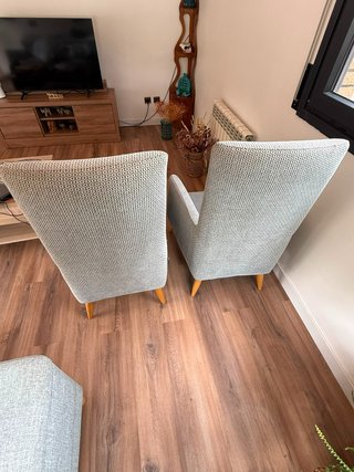 Sofá ajustable gris + 2 butacas KIBUC