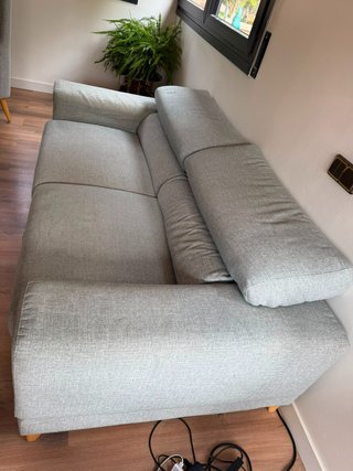 Sofá ajustable gris + 2 butacas KIBUC