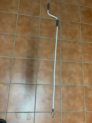 Palo per raccogliere tende bianco e dorato