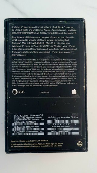 Apple IPhone 2G 8GB 1st generation (Sbloccato)