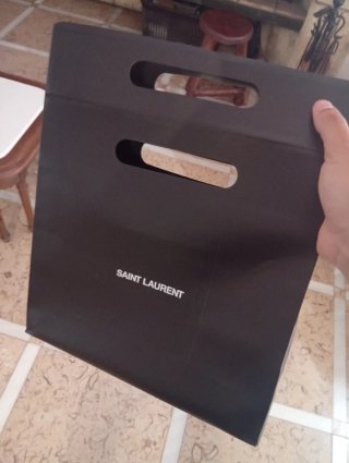Monedero YSL Negro Piel Matelassé