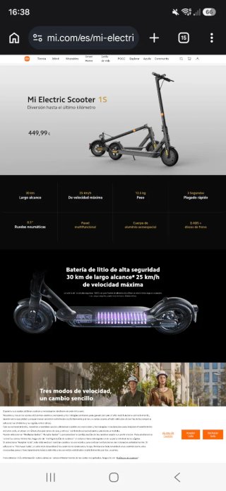 Patinete Eléctrico Xiaomi Mi 1S