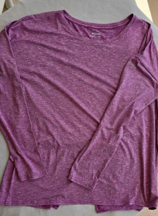 Camiseta Manga Larga Columbia Trek Morado