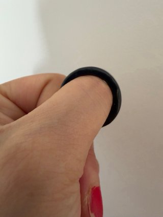 Anillo Grueso Shungita Natural Negro