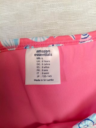 Bikini Amazon Essentials Estampado Conchas 9 años