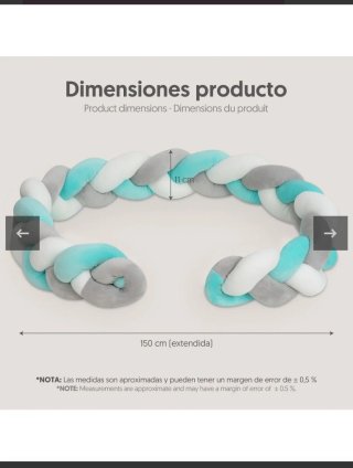 Trenza protectora cuna verde