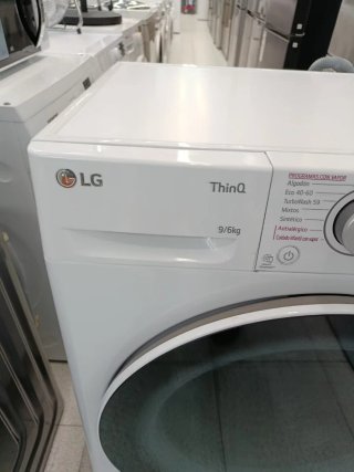 Lavadora secadora lg thinq 9/6kg con garantía