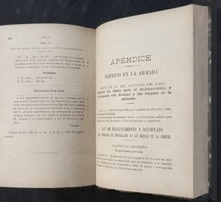 [AÑO 1897]. MANUAL DE QUINTAS. ARMADA. MILITAR.