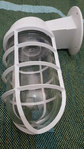 Lámpara Exterior Industrial Blanca Vapor-Proof