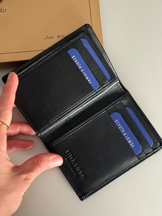 Cartera Devota & Lomba Hombre Negra Sin Estrenar