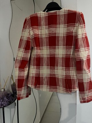 Chaqueta Zara cuadros entallada  Colección T/XS