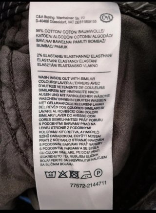 Pantalones slim vaqueros C&A