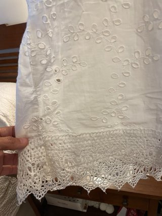 Vestido blanco Mango talla M