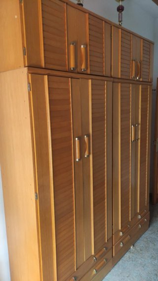 Dormitorio Vintage Madera 4 piezas