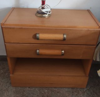 Dormitorio Vintage Madera 4 piezas