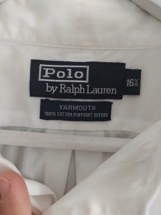 Camicia Polo Ralph Lauren Bianca Uomo