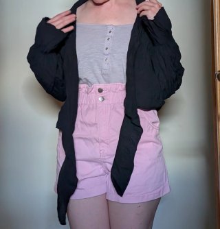 Blusa negra abierta